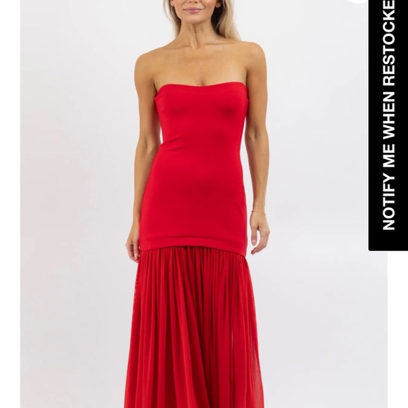 MARIELLA RED MAXI DRESS - Picture 1 of 3